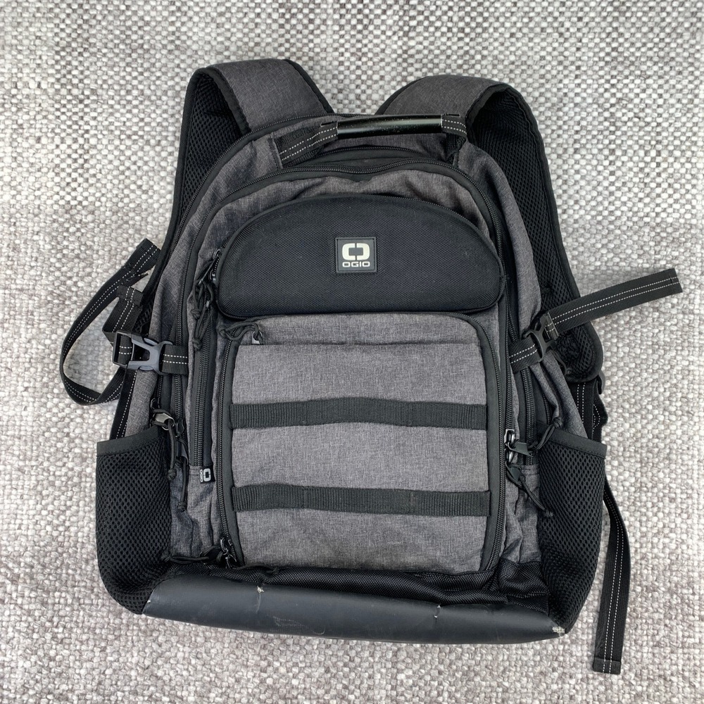 OGIO ALPHA Prospect Backpack Mens OS Grey Black Laptop Tech Travel Bag 2005106